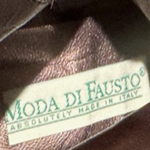 RARE! NWOT Moda di Fausto Purple Suede Sequin Heeled Ankle Boots. - Picture 10 of 10